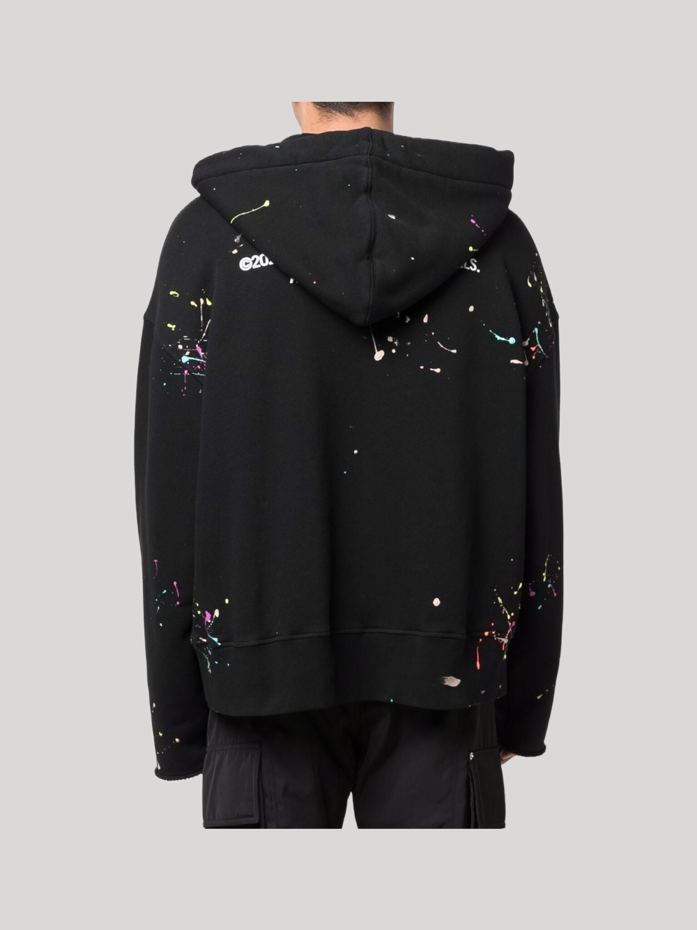 PALM ANGELS SPLATTER  EFFECT HOODIE